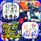 How to draw akatsuki icon