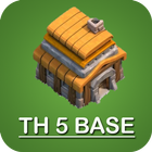 New COC Town Hall 5 Base ícone