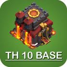 New COC Town Hall 10 Base icône