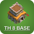 New COC Town Hall 8 Base ไอคอน