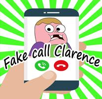 Fake call From clarencee for kids 포스터