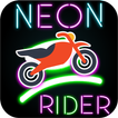 Neon racing rider