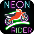 Neon racing rider