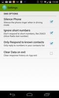 برنامه‌نما SMS AutoResponder عکس از صفحه