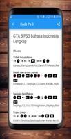 Kode Ps 3 Lengkap Indonesia captura de pantalla 1