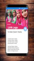 Poster Lirik Lagu Qasidah Lengkap