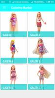 Coloring Barbie poster