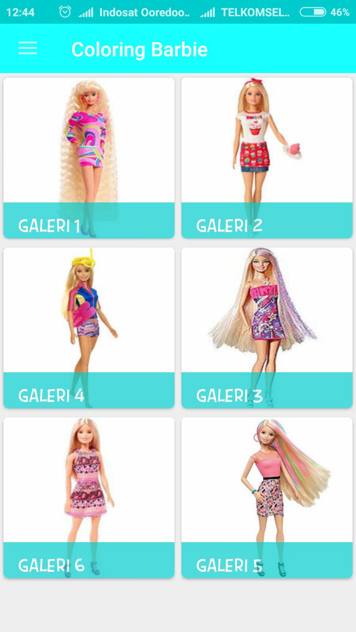 Barbie simples para colorir - Barbie - Just Color Crianças