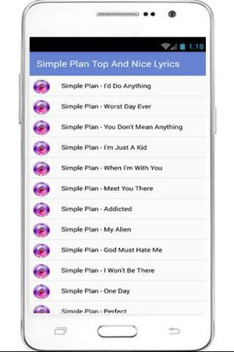 Best Simple Plan Lyrics for Android - APK Download