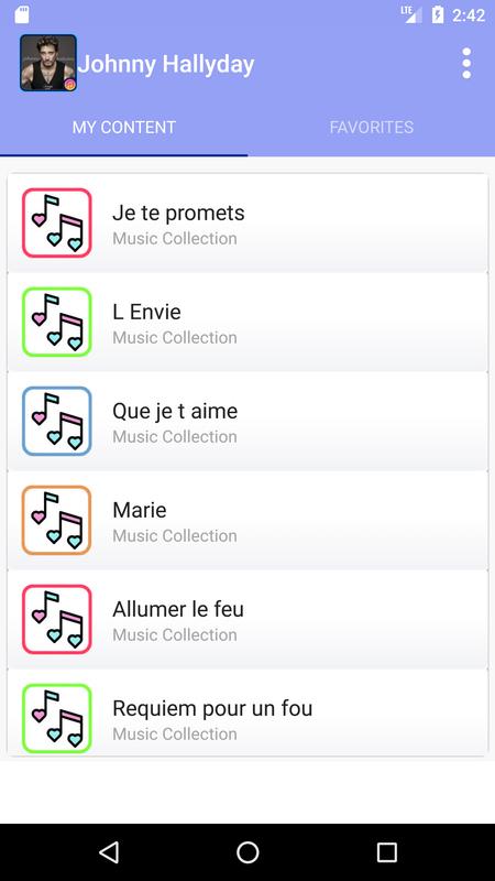Johnny Hallyday Songs Descarga APK - Gratis Música y audio 
