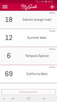 MySushi - Salva i numeri dei piatti da ordinare screenshot 1