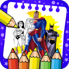 Super Heroes Coloring Pages ไอคอน