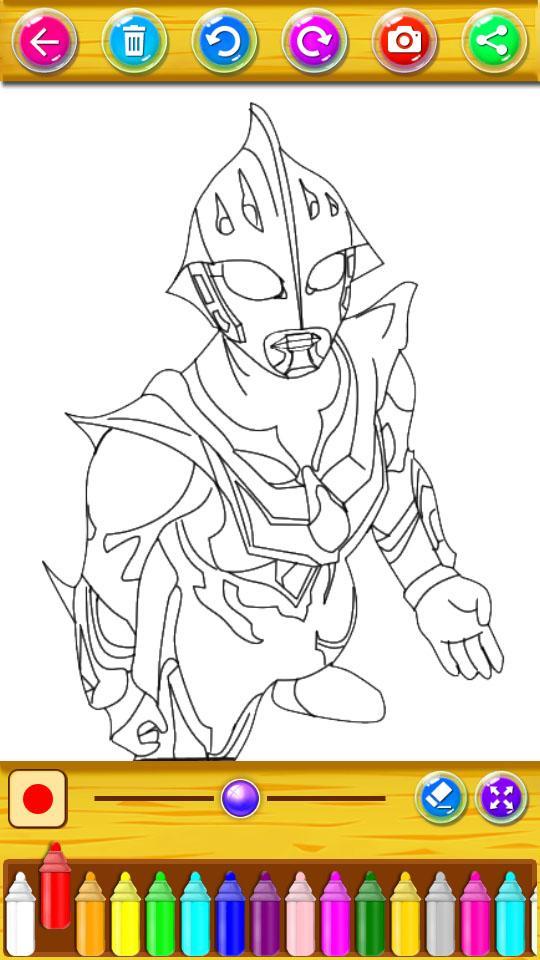 coloring pages for ultraman super hero zero for android