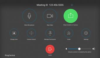 2 Schermata RingCentral Meetings Rooms