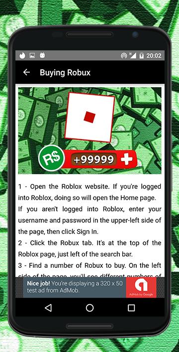 guide on how to earn robux 20 android download apk
