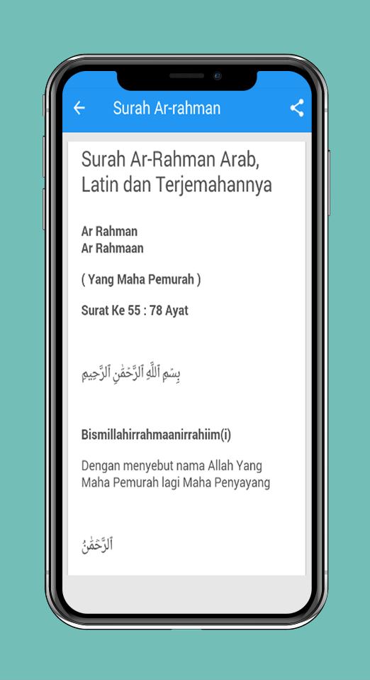 Surah Ar Rahman Arab Latin Dan Terjemahannya For Android