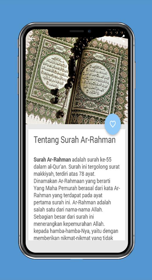 Surah Ar Rahman Arab Latin Dan Terjemahannya For Android