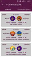 IPL Schedule 2018 Affiche