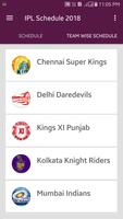 IPL Schedule 2018 capture d'écran 1