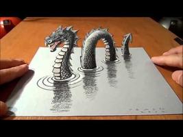 Poster TOP 3D Pencil Drawing