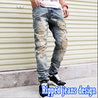 ripped jeans design icon