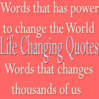 Life Changing Quotes Plakat