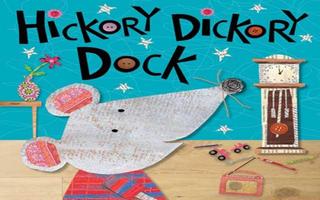 Hickory Dickory Dock Kids Poem Affiche