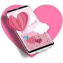 Pink Heart Keyboard Theme 2018 APK