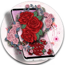 Les roses sont le thème du clavier rouge 2018 APK