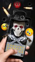 Steampunk Skull with Guns Keyboard theme 2018 screenshot 1