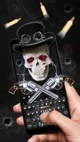 Steampunk Skull with Guns Keyboard theme 2018 screenshot 3