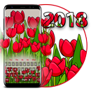 Thème du clavier Tulipe rouge 2018 APK