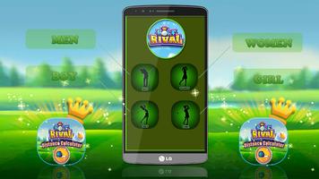 Golf Rival Distance Calculator : Free Simulator capture d'écran 1