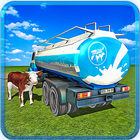 Transport Truck Milk Delivery Zeichen