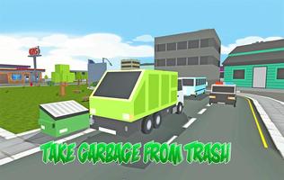 Blocky Garbage Truck Transport bài đăng