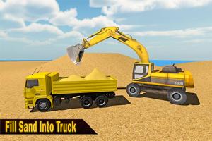 모래 굴착기 트럭 시뮬레이션 2017 스크린샷 1