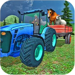 Farm Animals Tractor Driving