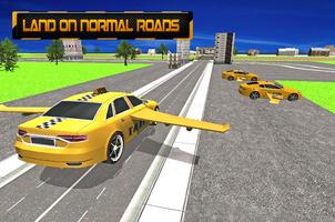 Flying Car Sim: Taxi Pilot 3D скриншот 2