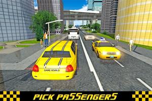 Limo Taxi Driving 3D Plakat