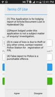 Poster Lost Report - Hyderabad Police