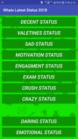 1 Schermata Latest Whats Status Free 2018: