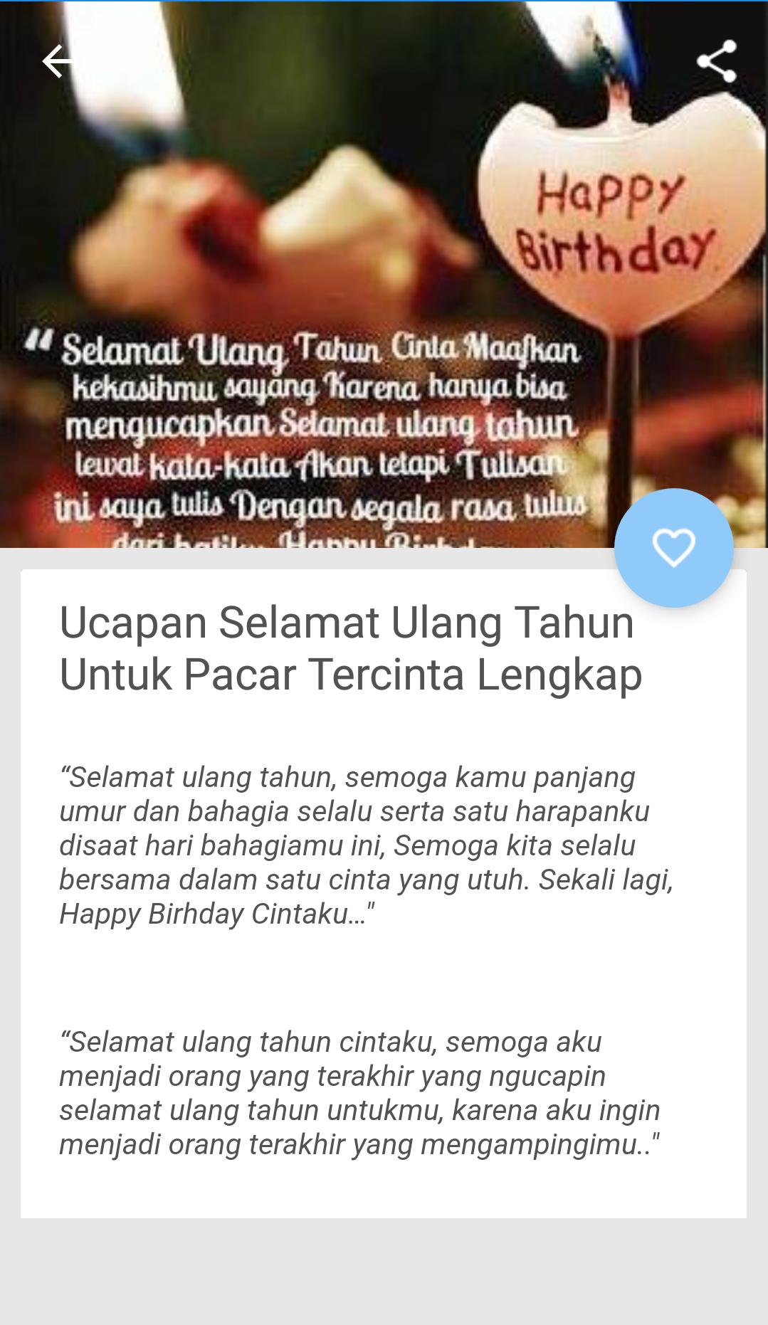 Kata Kata Romantis Ulang Tahun For Android Apk Download