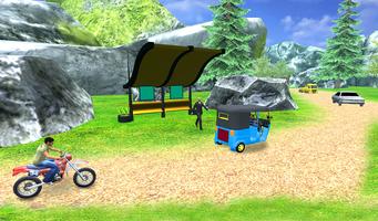 Uphill Tuk Tuk Rickshaw Game ภาพหน้าจอ 3