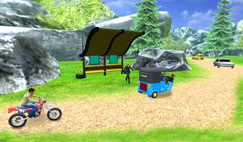 Uphill Tuk Tuk Rickshaw Game capture d'écran 3