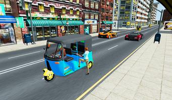 Uphill Tuk Tuk Rickshaw Game Affiche