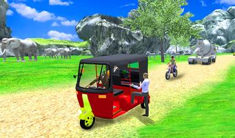 Uphill Tuk Tuk Rickshaw Game 스크린샷 1