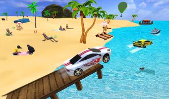 Water Floating Car Race اسکرین شاٹ 3