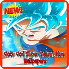Goku God Super Saiyan Blue Wallpapers icône