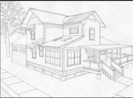 How To Draw House For Beginners Affiche