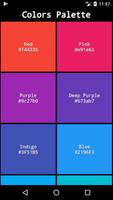 Material Color  Palette Plakat